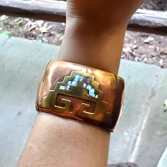 *RARE* Vintage Designer Celia Harms Wrist Cuff - Picture 5 of 12